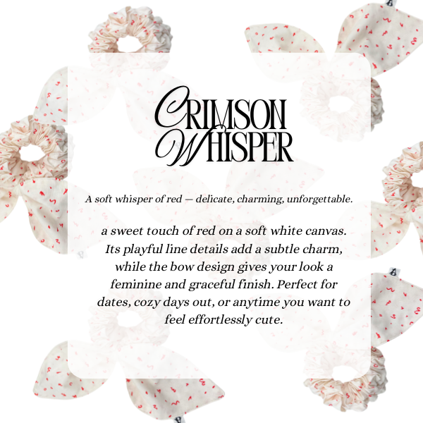 The Crimson Whisper Scrunchie - Image 3