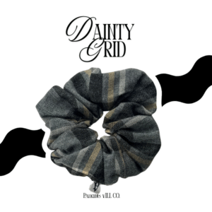 The Dainty Grid Scrunchie