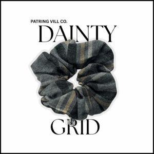 The Dainty Grid Scrunchie