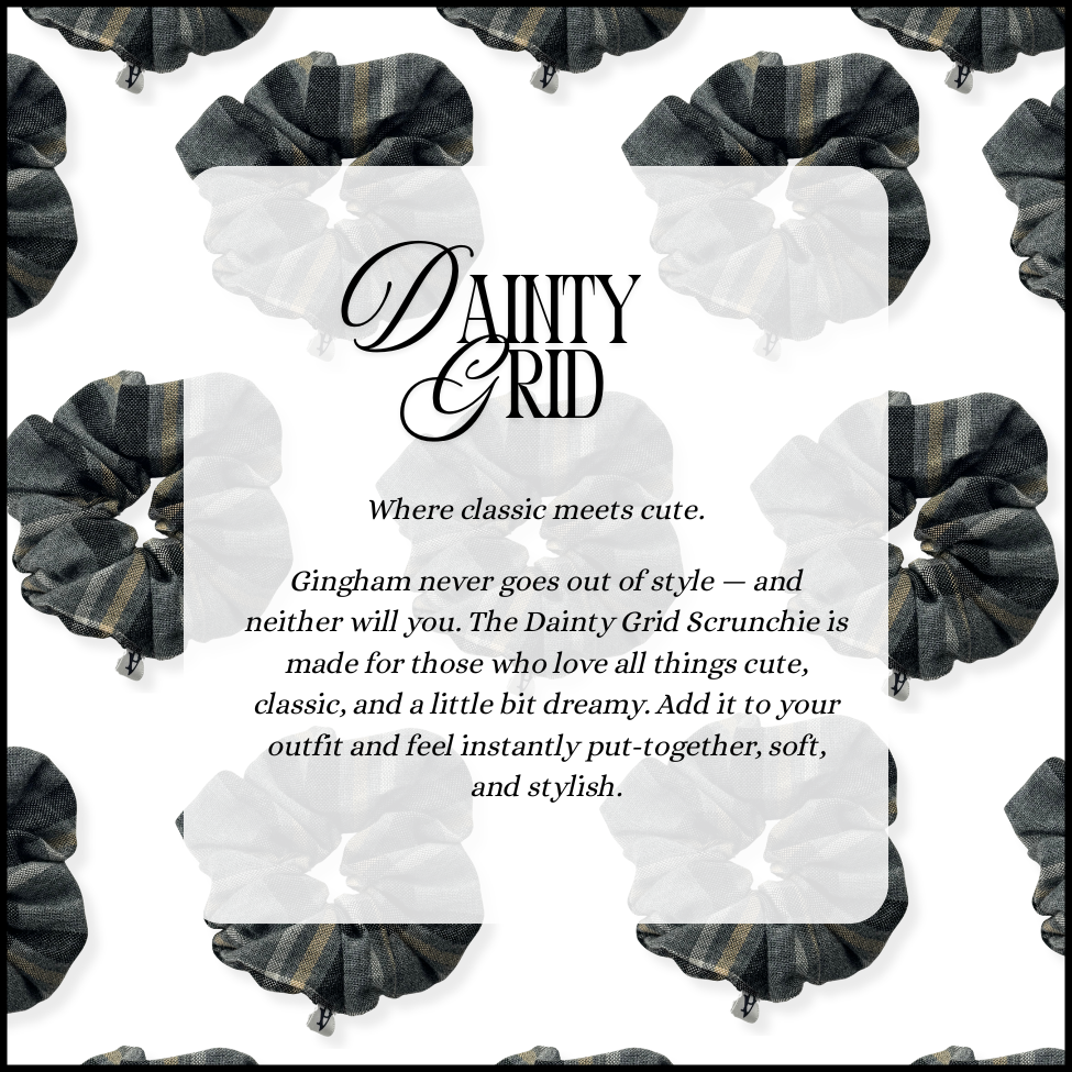The Dainty Grid Scrunchie - Image 2