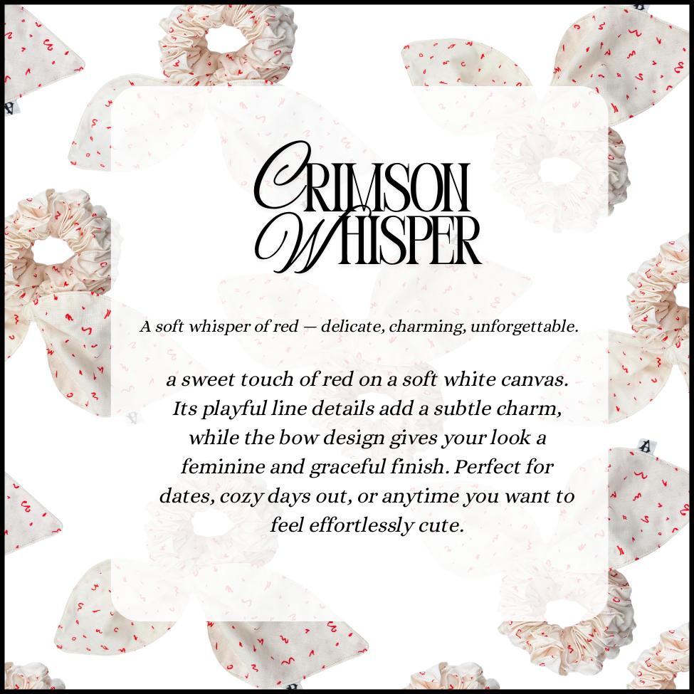 The Crimson Whisper Scrunchie - Image 2