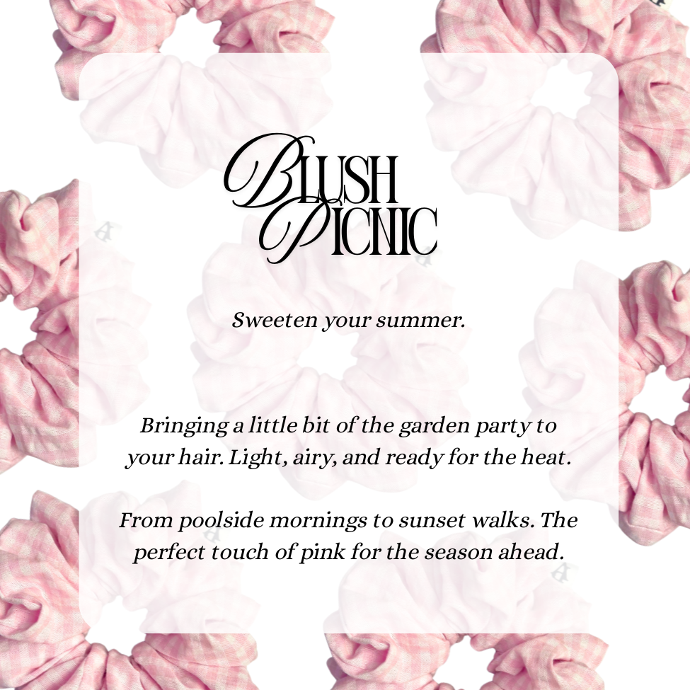 The Blush Picnic Scrunchie - Image 3