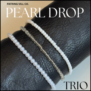 Pearl Drop Trio Bracelets
