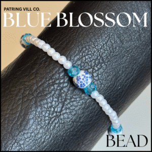 Blue Blossom Bead Bracelet