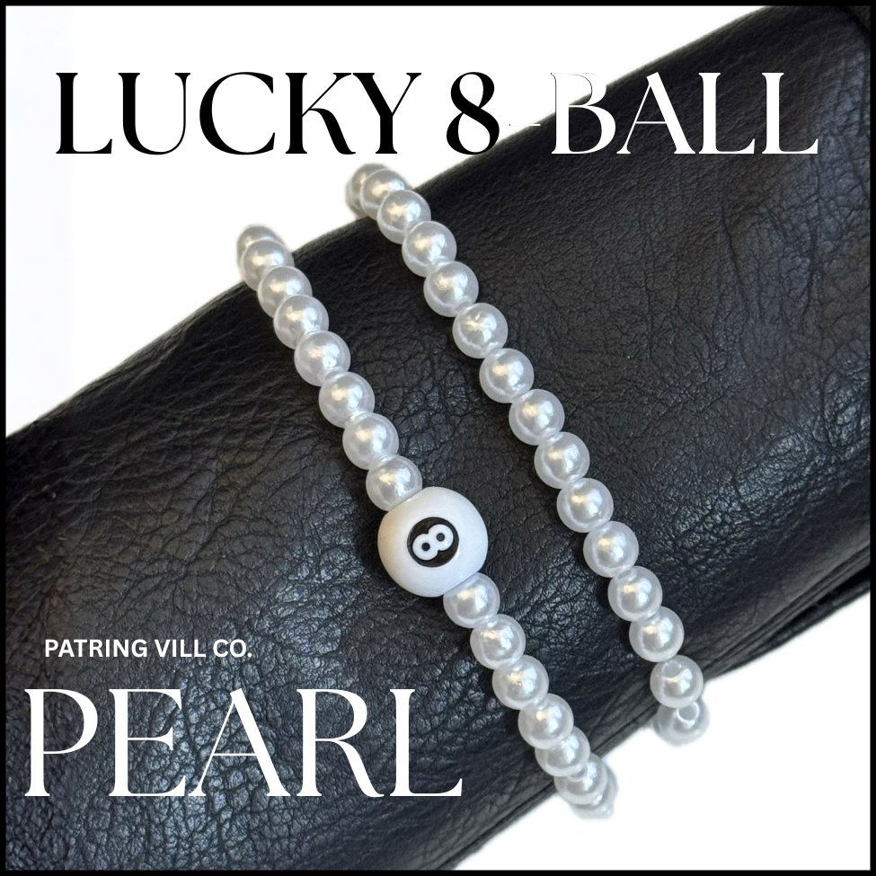 Lucky 8-Ball Pearl Bracelets