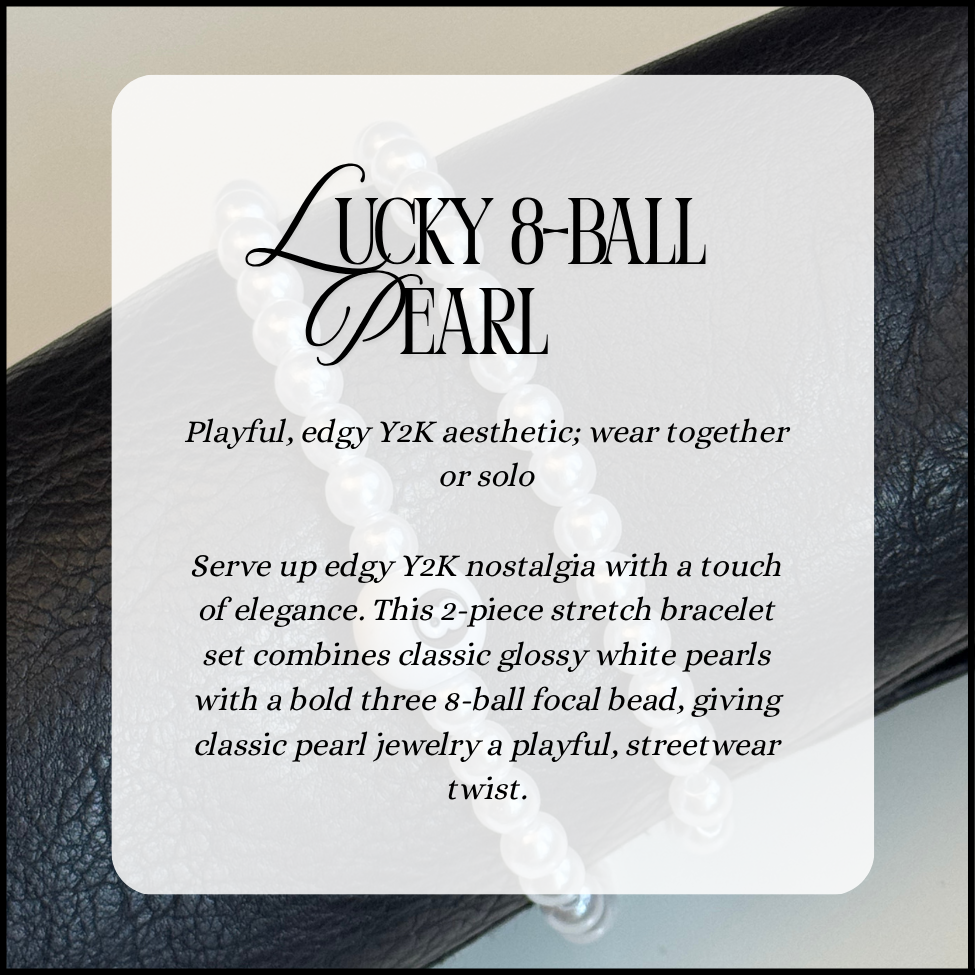 Lucky 8-Ball Pearl Bracelets - Image 2