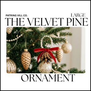 The Velvet Pine Ornament - Large