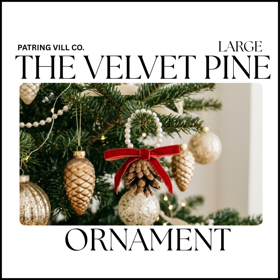 The Velvet Pine Ornament - Large