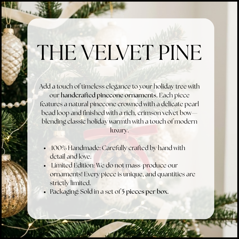 The Velvet Pine Ornament - Large - Image 2